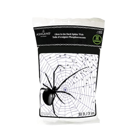 Michaels, 10ft. Glow-in-the-Dark Spider Web by Ashland® – Category: Skeletons